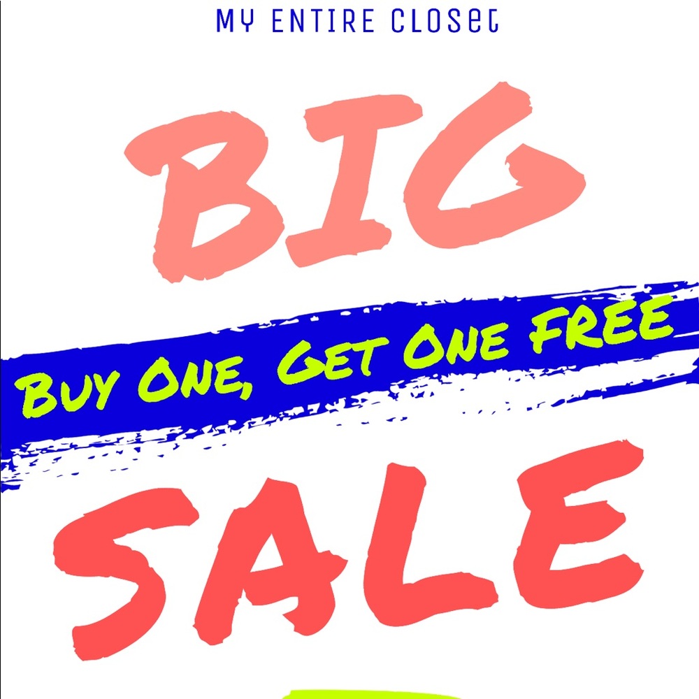BOGO all items in MY CLOSET